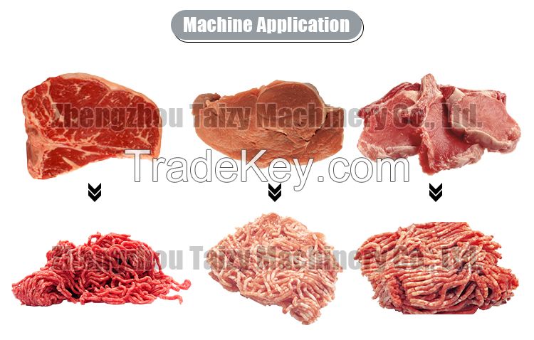 Commercial frozen fresh meat fish grinder mincer lamb beef meat crushing grinder machine