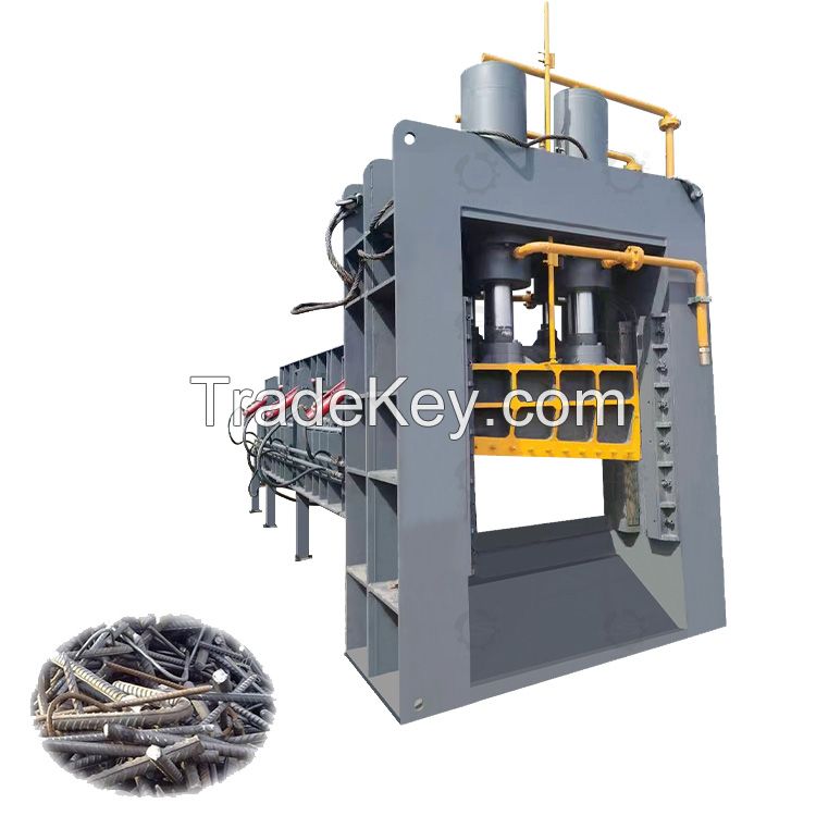 guillotine metal shear machine used for cutting scrap steel iron aluminum