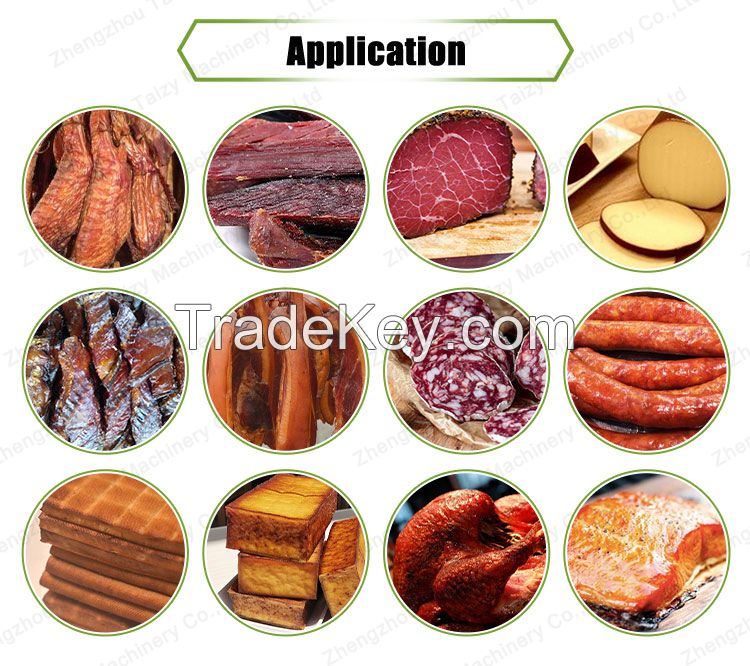 Stainless Steel Kitchen Restaurant Electric Meat Fish Food Smoker Machine