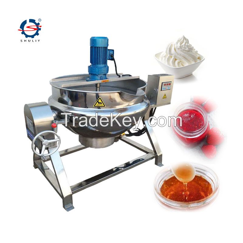 Peanut butter candy jacket kettle 200l jacket kettle steam jacketed kettle with agitator