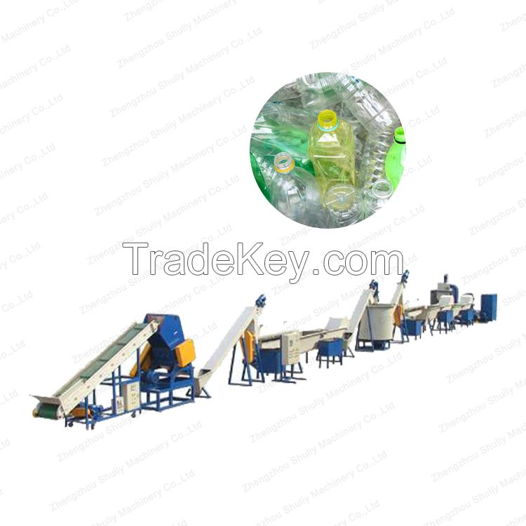 1 Ton per hour plastic crushing machine plastic shredder pet bottle recycling line factory price