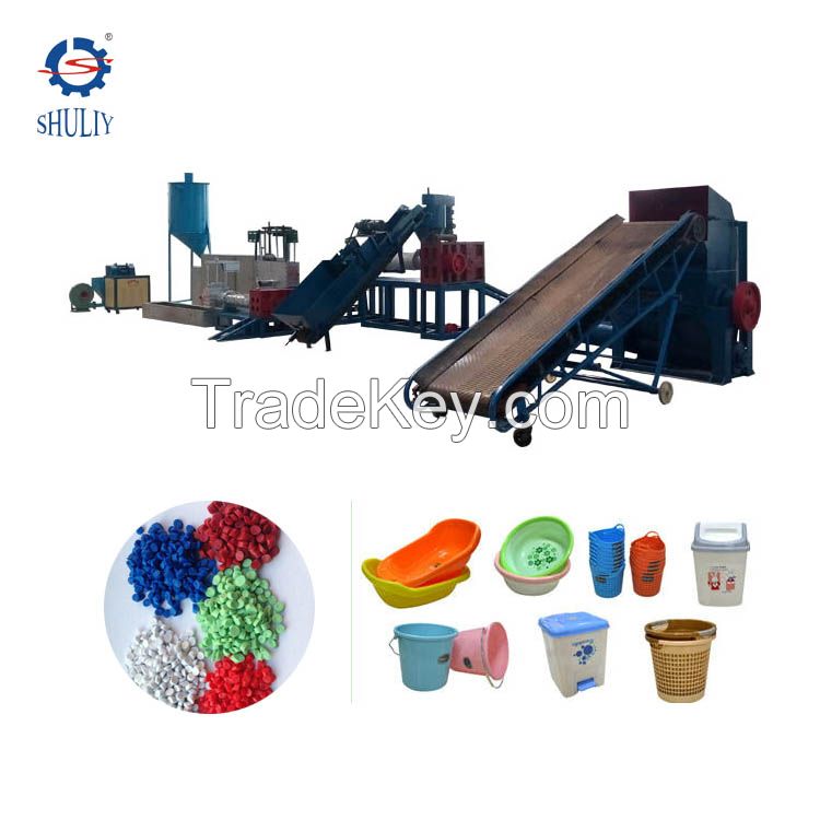 Waste Pet/HDPE/LDPE/PP/PE Bottles recyling production line 