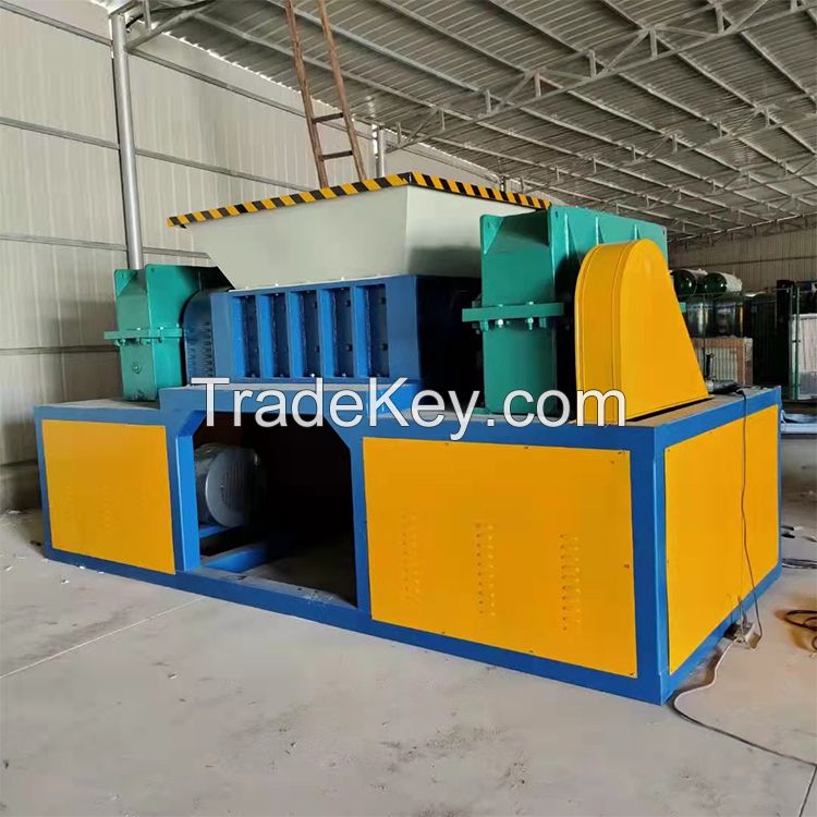 Heavy Duty Industrial Waste Tire Shredder , Scrap Car Tire Shredder Machine , Tyre Shredding