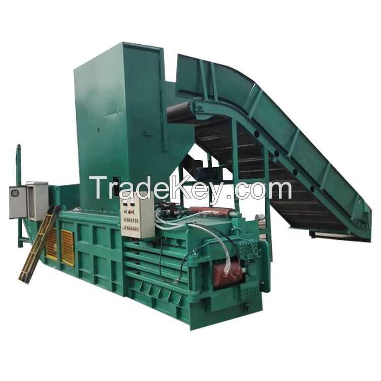 Customized hydraulic waste paper baler for sale cardboard baler horizontal bale press machine