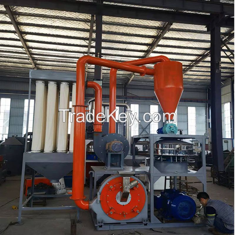 PVC plastic pulverizer water-cooled disc pulverizer plastic industrial grinder