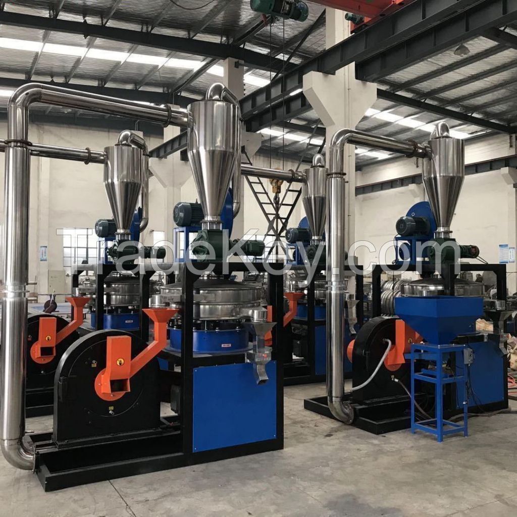 PVC plastic pulverizer water-cooled disc pulverizer plastic industrial grinder