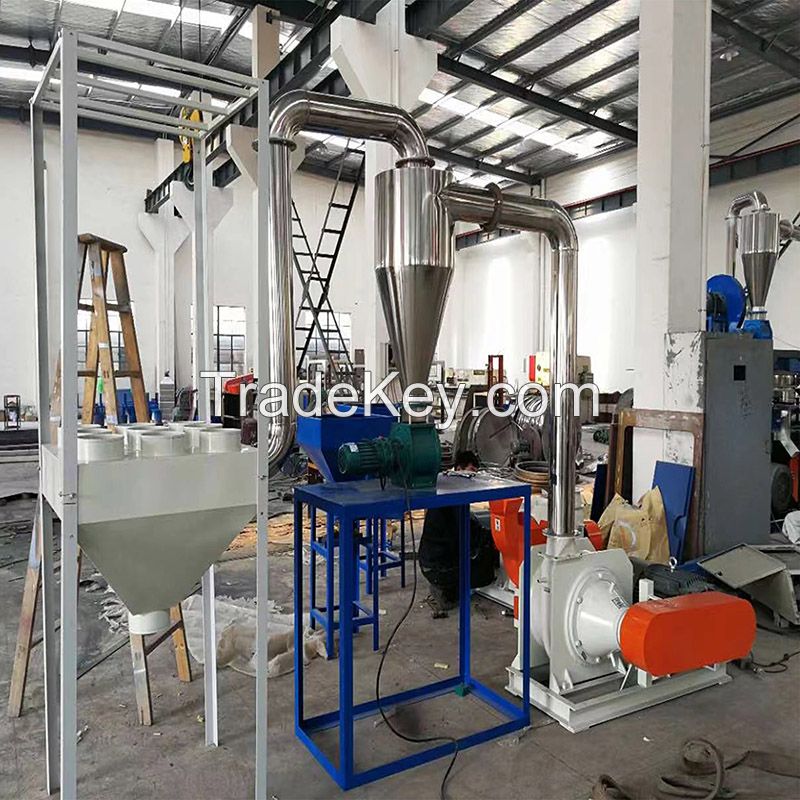 Automatic pvc particles grinding machine plastic pulverizer PE high-speed milling machine 