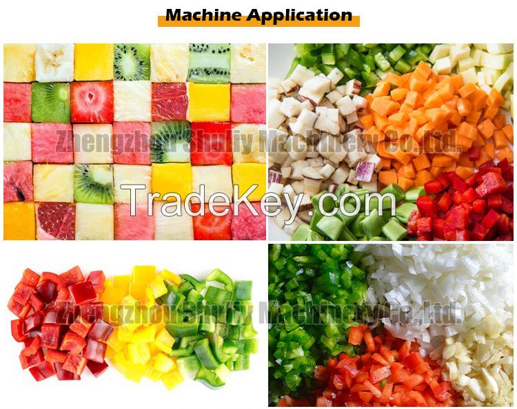 Apple Mango Tomato Onion Strawberry Fruit Vegetable Dicer Machine Fruit Dicing Machine