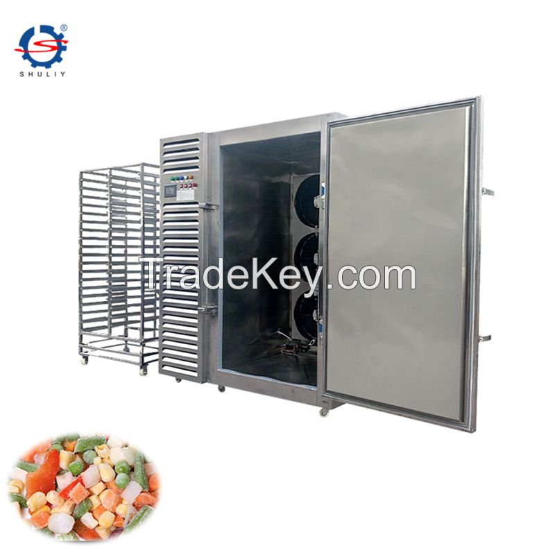 Industrial shock fast quick freezing IQF plate blast freezer machine