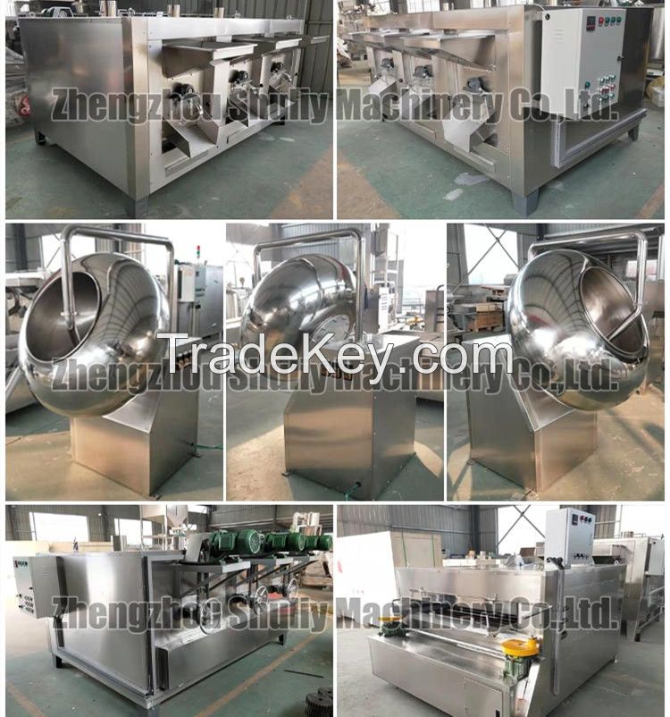 industrial roasted honey fried flour coated peanut processing production line