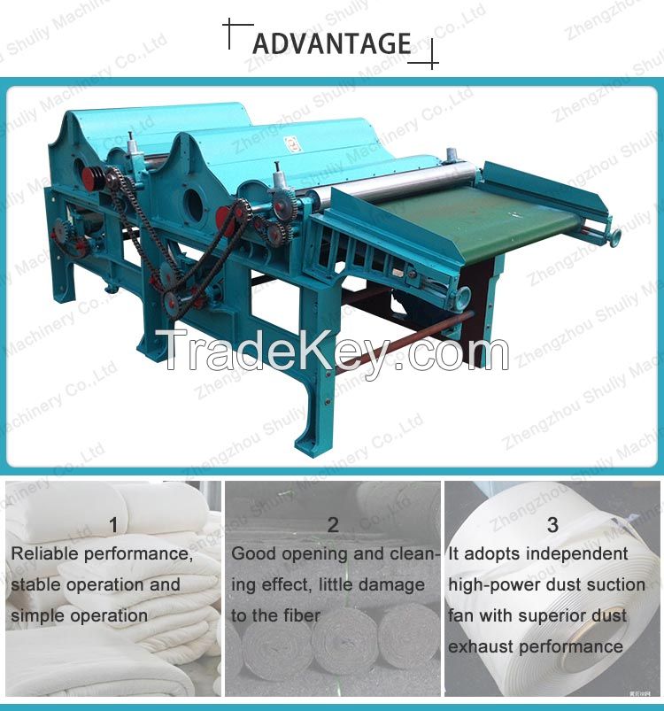 textile waste recycling production line for recycling fiber