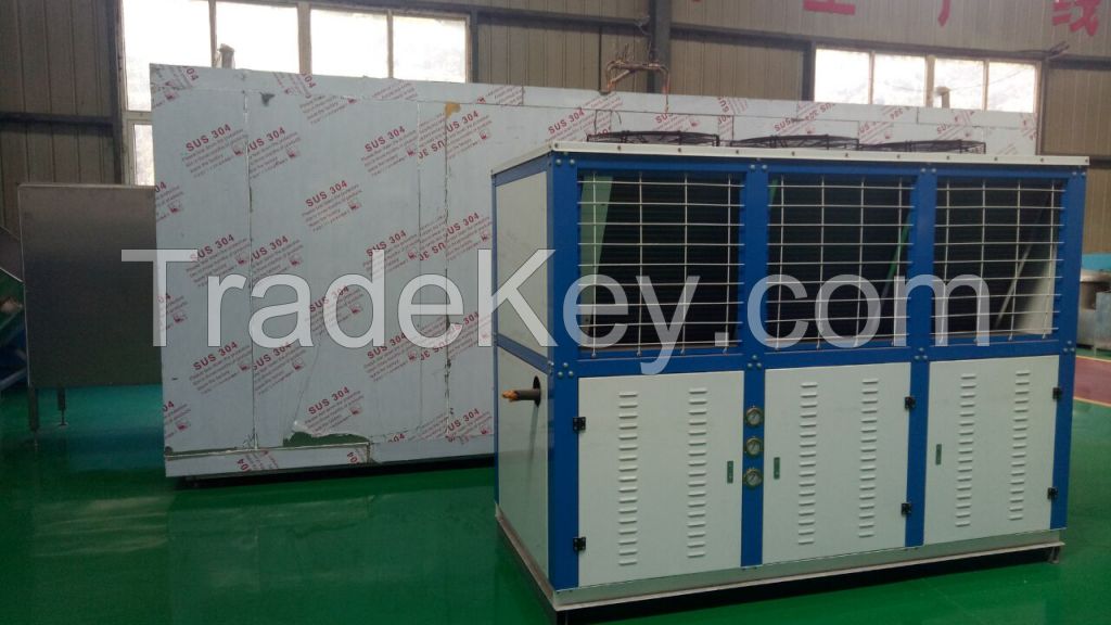 Tunnel Freezing Machine Fast Food Quick Freezer Vegetable Fruit Freezing Equipment