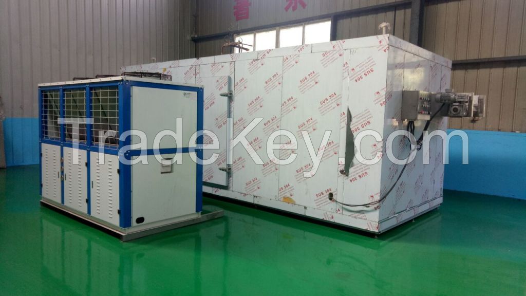 Tunnel Freezing Machine Fast Food Quick Freezer Vegetable Fruit Freezing Equipment