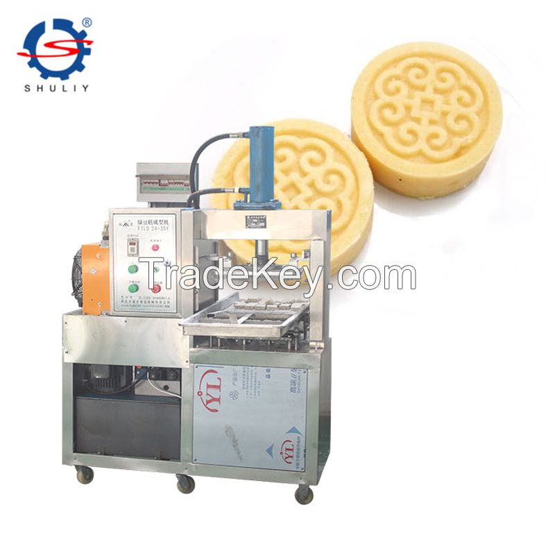 Peach Slice Green Bean Cake Making Machine Automatic Powder Cookie Cake Mung Bean Cake Forming Packing Machine From Sophia
