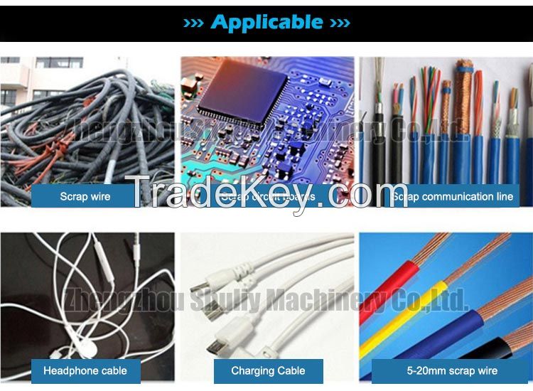 Electric Wire Copper Rice Granulator Equipment Cable Wire Recycling Machine