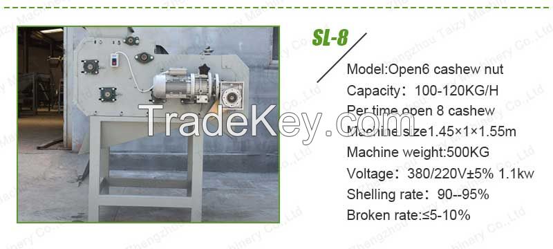 Automatic cashew nut shelling sheller removing machine cashew processing machine