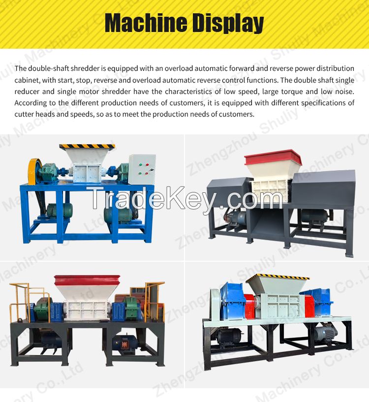 Full Automatic scrap metal recycling equipment scrap metal tire shredder machine