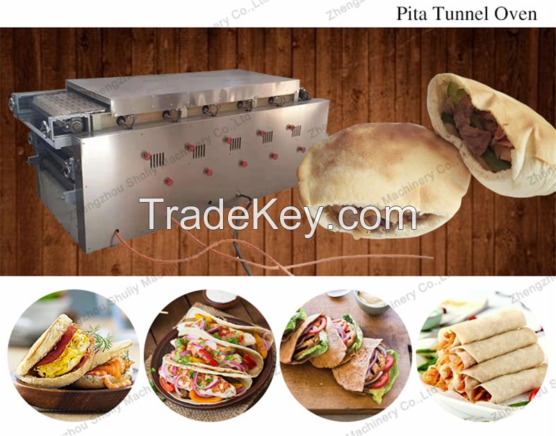 commercial automatic arabic pita bread roti tortilla pizza making machine