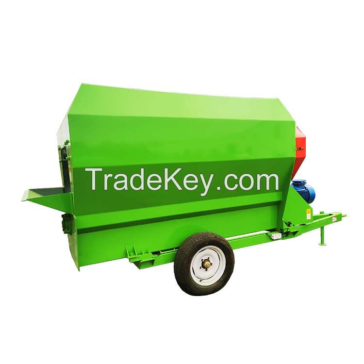 Sheep Cow Feed Crusher Mixer Farm Silage Grass Chopper Horizontal TMR Feed Mixer