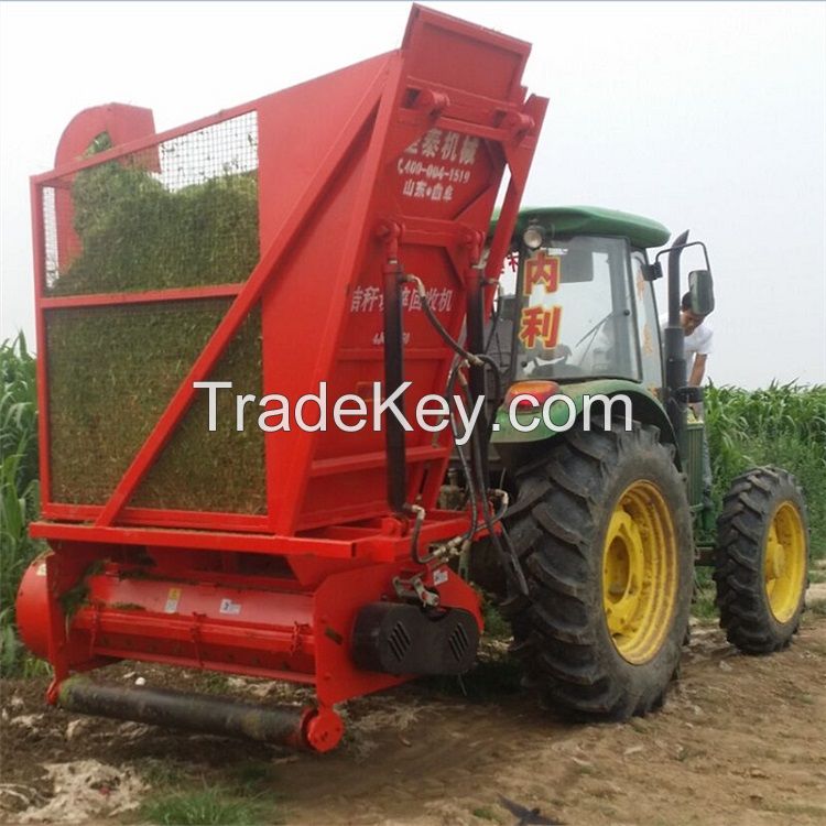 Single row corn silage forage harvester tractor mounted silage harvester