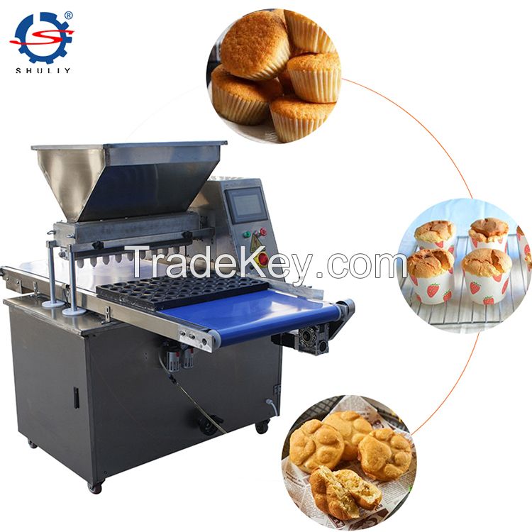 fully automatic cupcake machine soft sponge cake making cake depositor machine