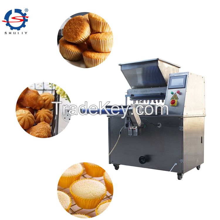 fully automatic cupcake machine soft sponge cake making cake depositor machine