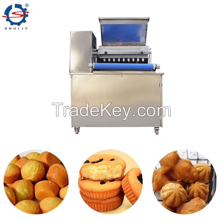 fully automatic cupcake machine soft sponge cake making cake depositor machine