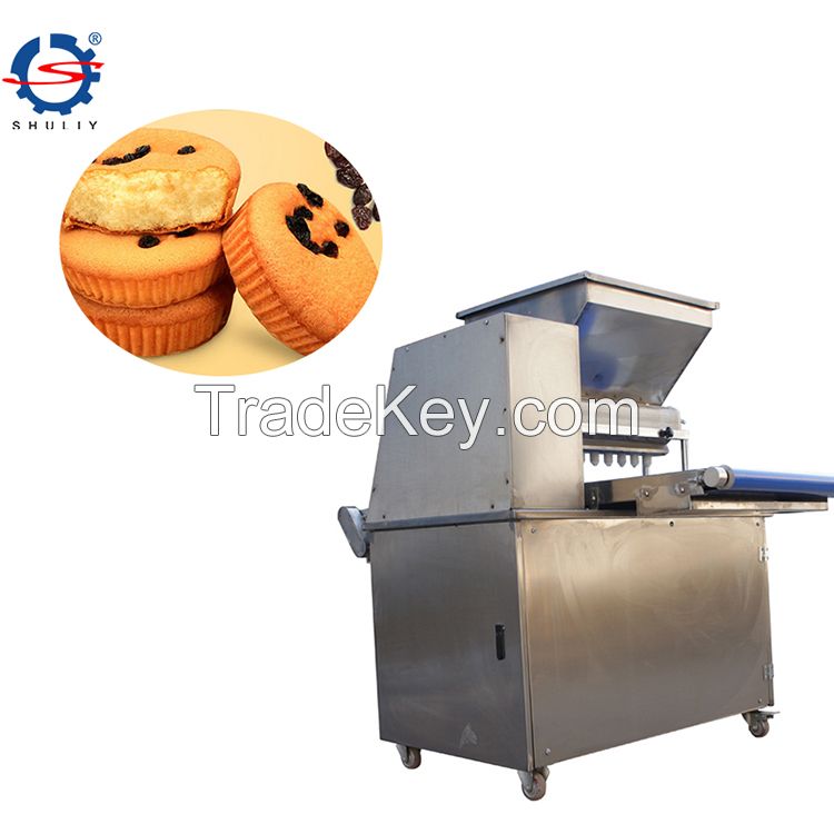 fully automatic cupcake machine soft sponge cake making cake depositor machine