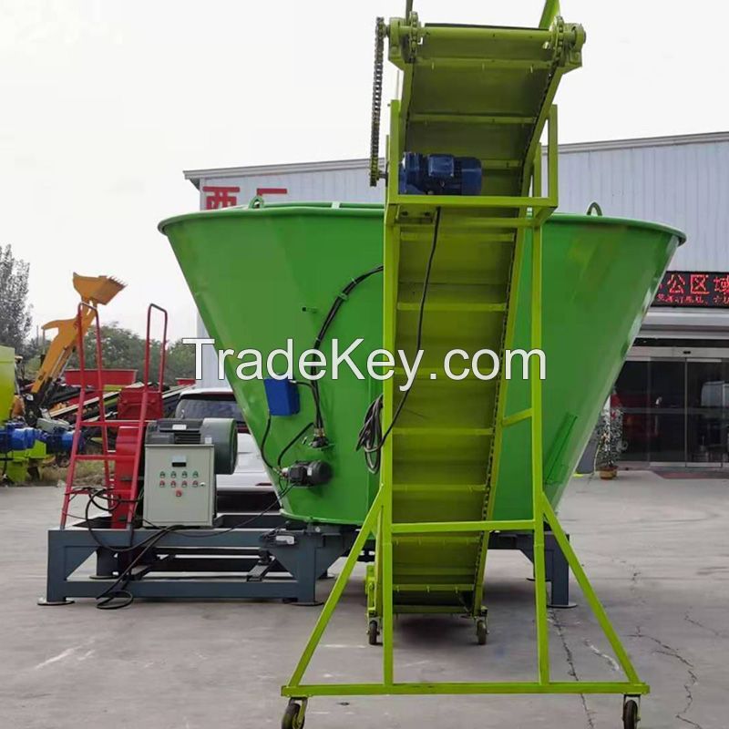 Automatic TMR fodder mixing machine for cow Animal food mixer machine TMR Mixer fodder grass feed machine