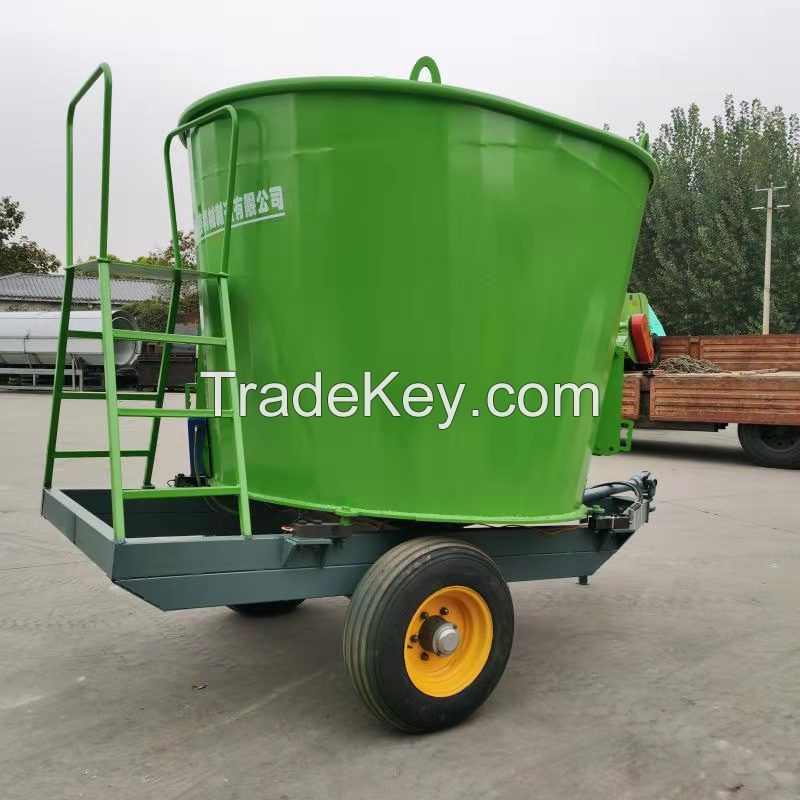 Automatic TMR fodder mixing machine for cow Animal food mixer machine TMR Mixer fodder grass feed machine