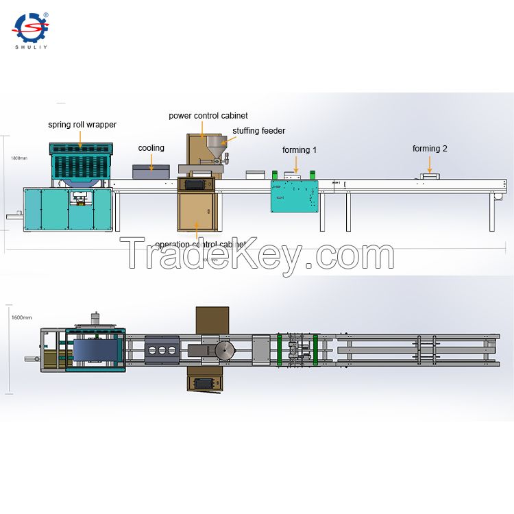 Spring Roll Production Line automatic spring roll maker spring roll machine