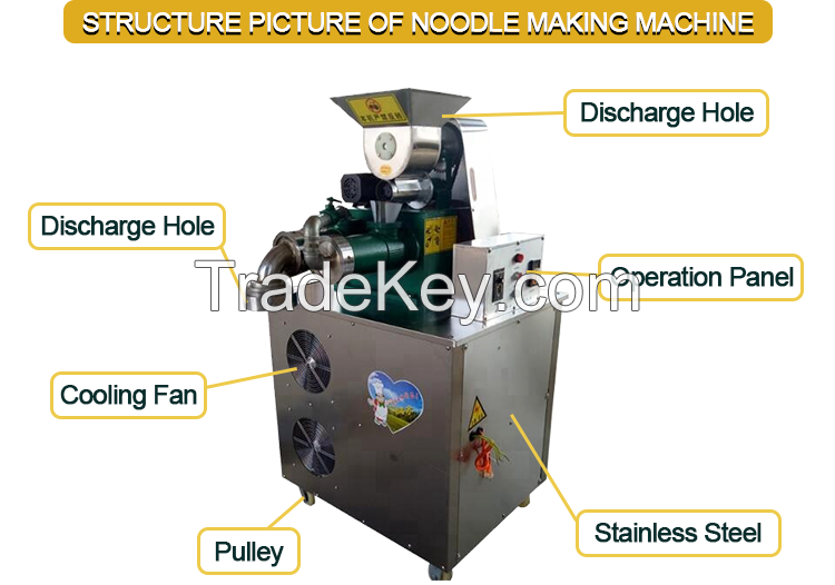 Commercial Fresh Rice Noodle Making Machine Glass Noodle Cutter