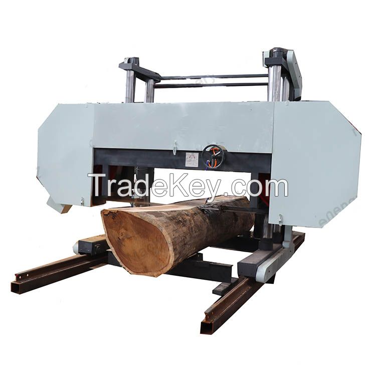 Horizontal bandsaw sawmill with diesel engine electric portable sawmill