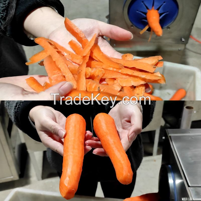 High efficiency automatic carrots knife peeling machine