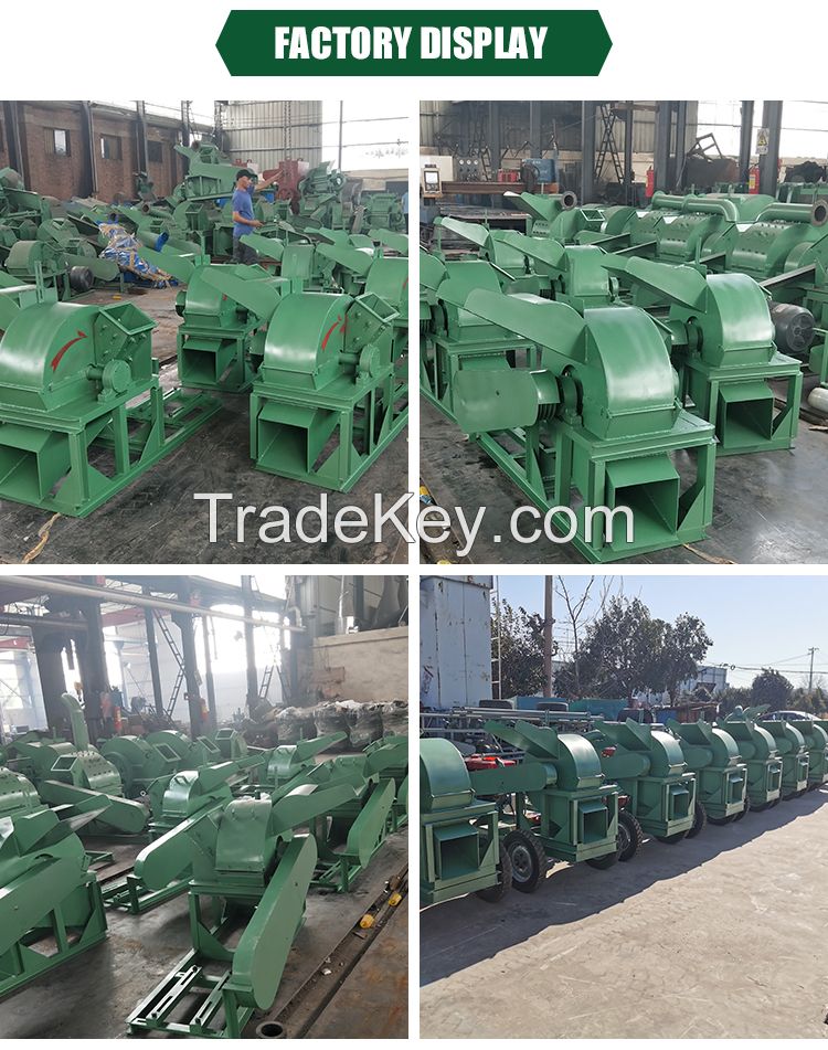 Wood waste crusher machine to make sawdust / wood crushing shredder