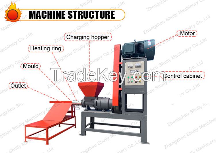 waste wood sawdust briquette making machine