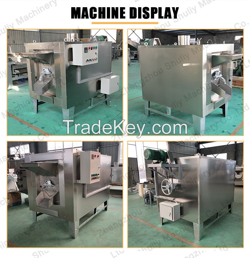 Factory Supply Sesame Sunflower Seed Cashew Nut Grain Roaster Sunflower Peanut Roasting Machine
