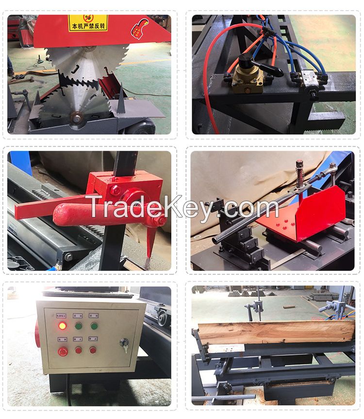 wood multiple rip sawmill log multi blade sawing machine