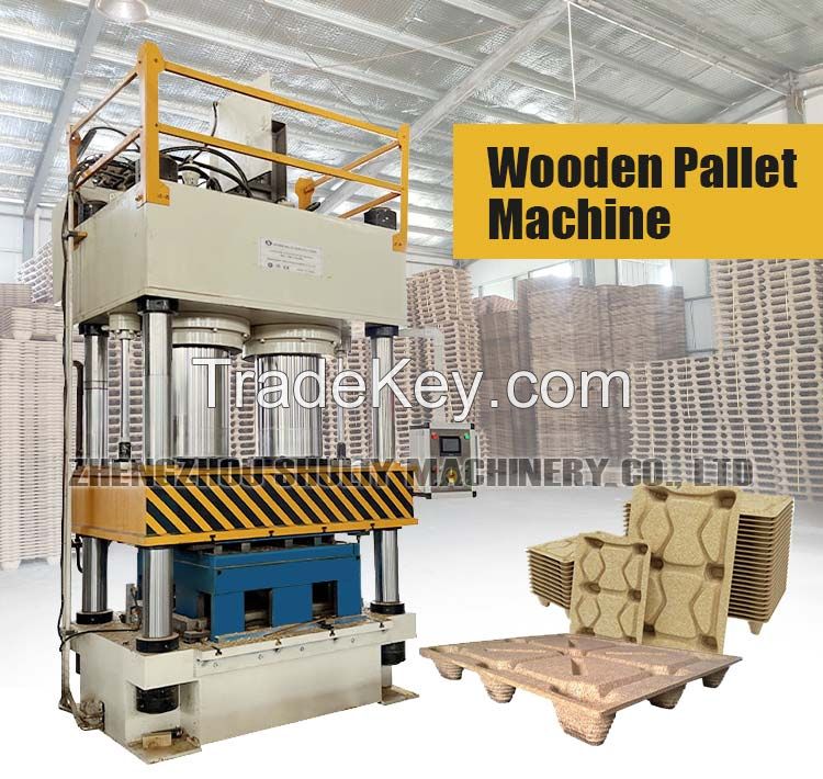 Industrial Commercial wood pallet tray machine Hot Press Wood Pallet Making Machine