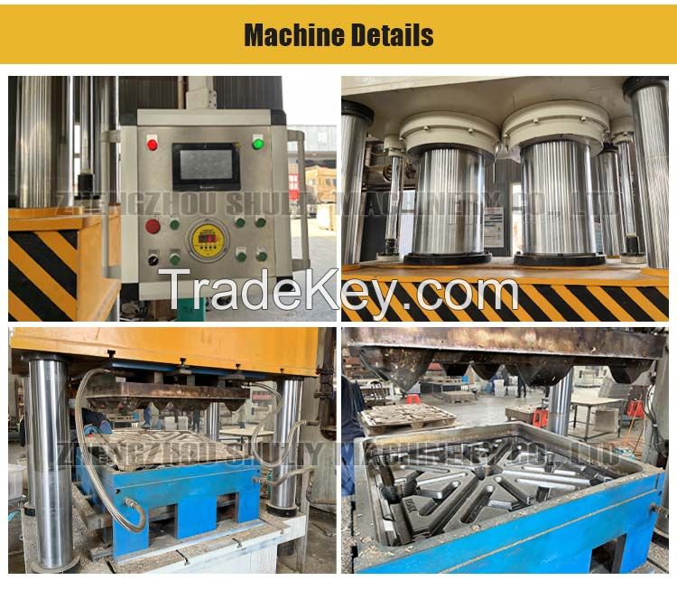 Industrial Commercial wood pallet tray machine Hot Press Wood Pallet Making Machine