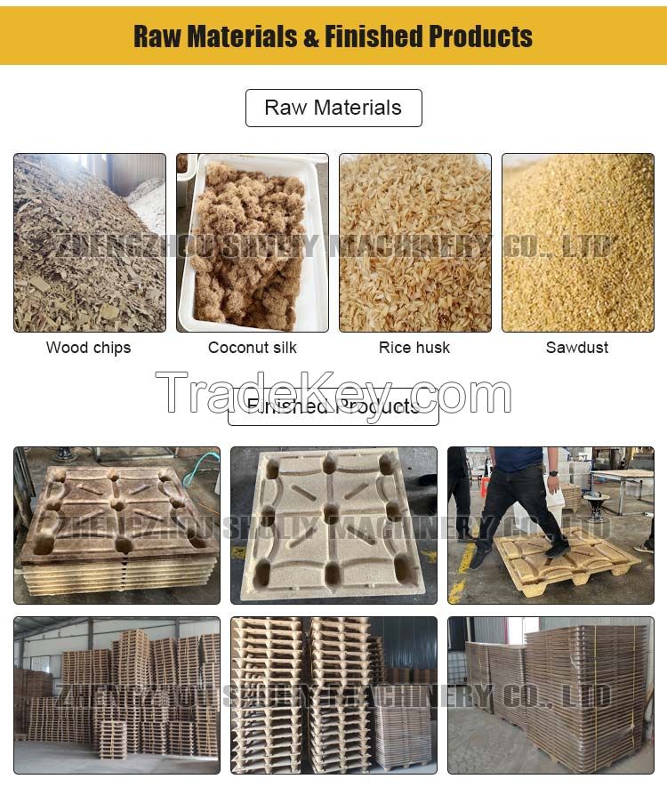 Industrial Commercial wood pallet tray machine Hot Press Wood Pallet Making Machine