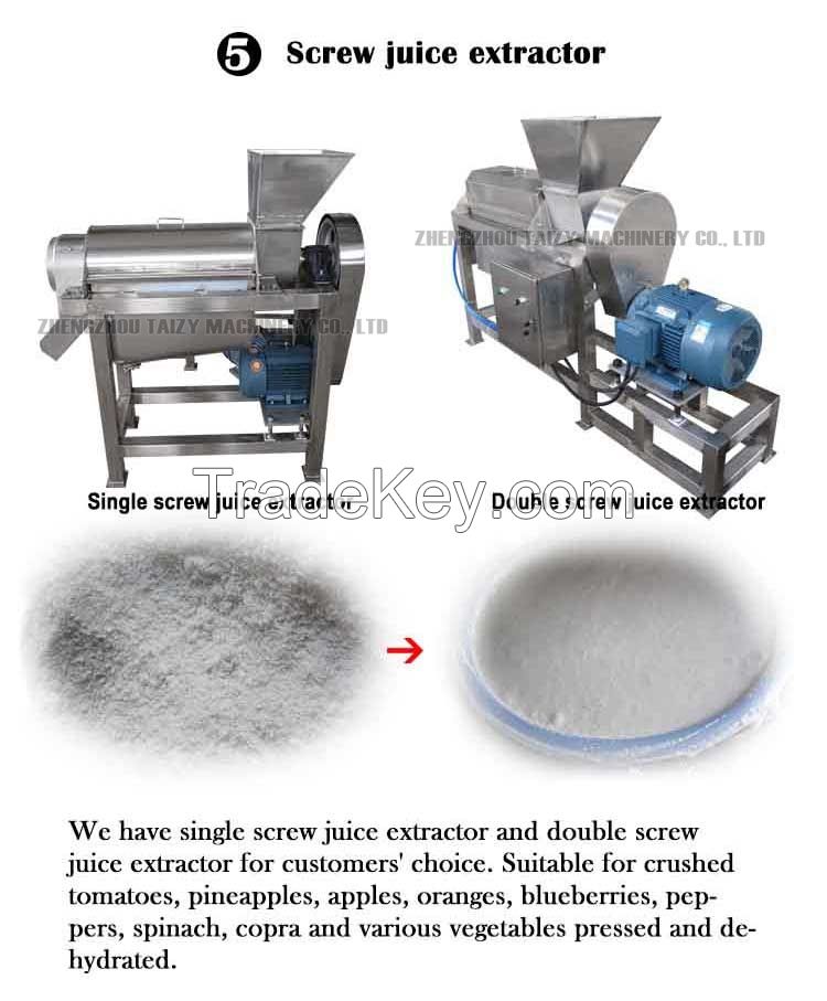 virgin coconut product processing machines coconut water milk production line