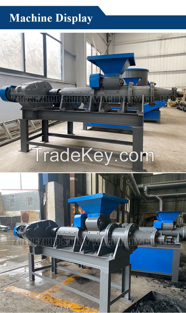 cow dung small charcoal briquette machine biomass coal machine briquette making