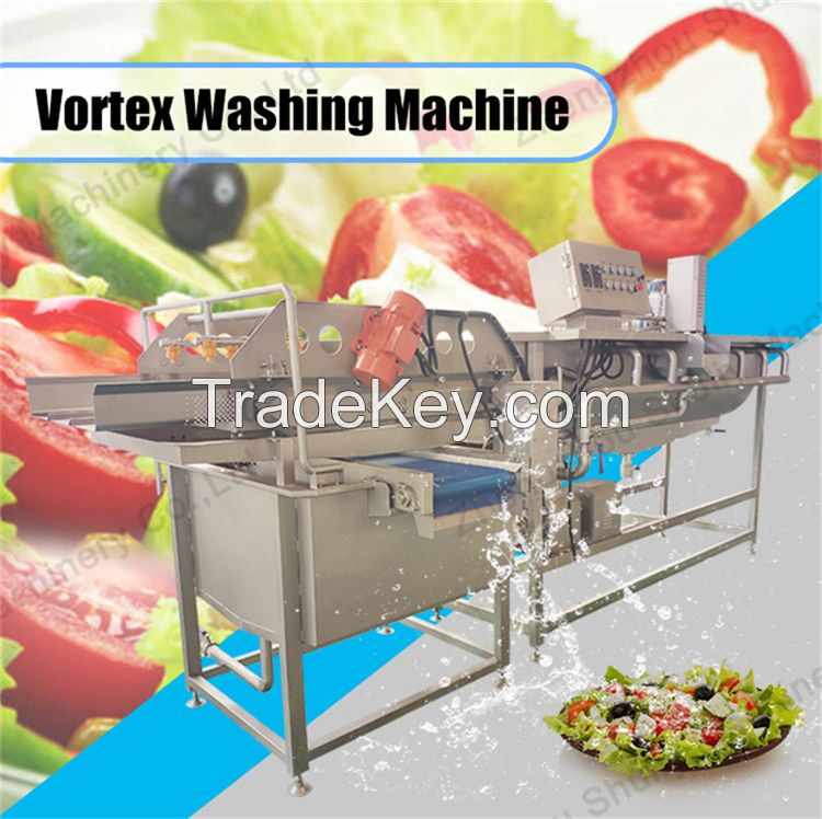 Commercial Stainless Steel Washing Machine Fruit and Vegetable Vortex Bubble Potatoes Radish Washer