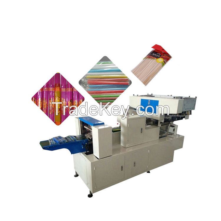 Fully automatic packing machine wooden stick coffee bamboo stirrer packaging machine incense counting machine price for sale