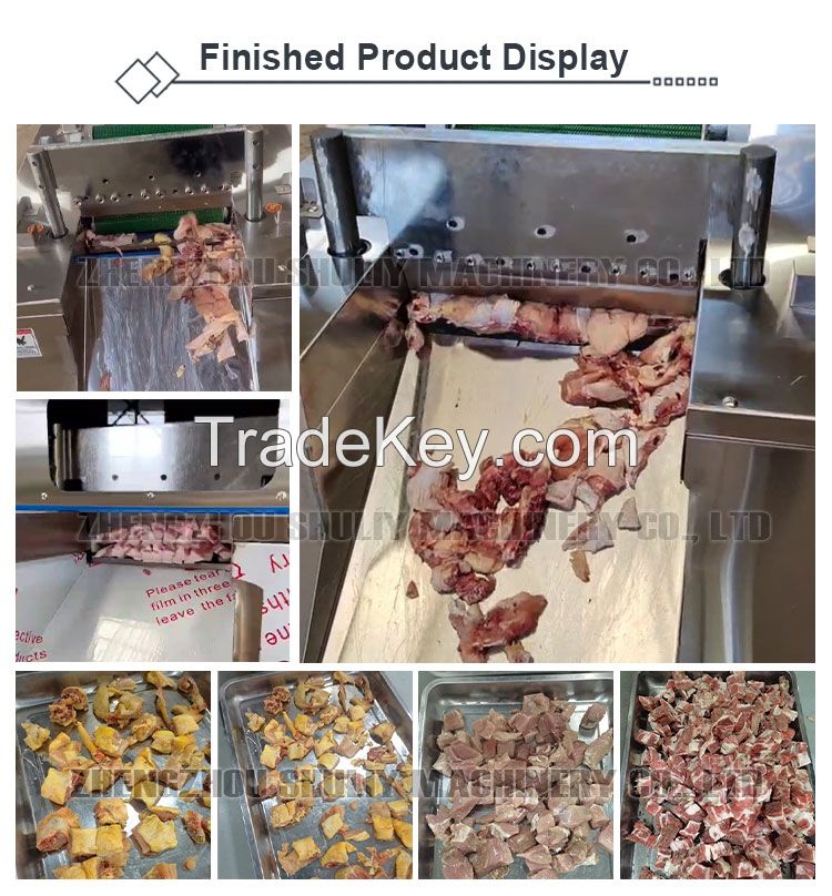 Commercial Frozen Fresh Poultry Meat Cutting Machine