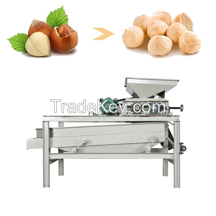 industrial almond shelling breaking machine almond shelling machine for factory