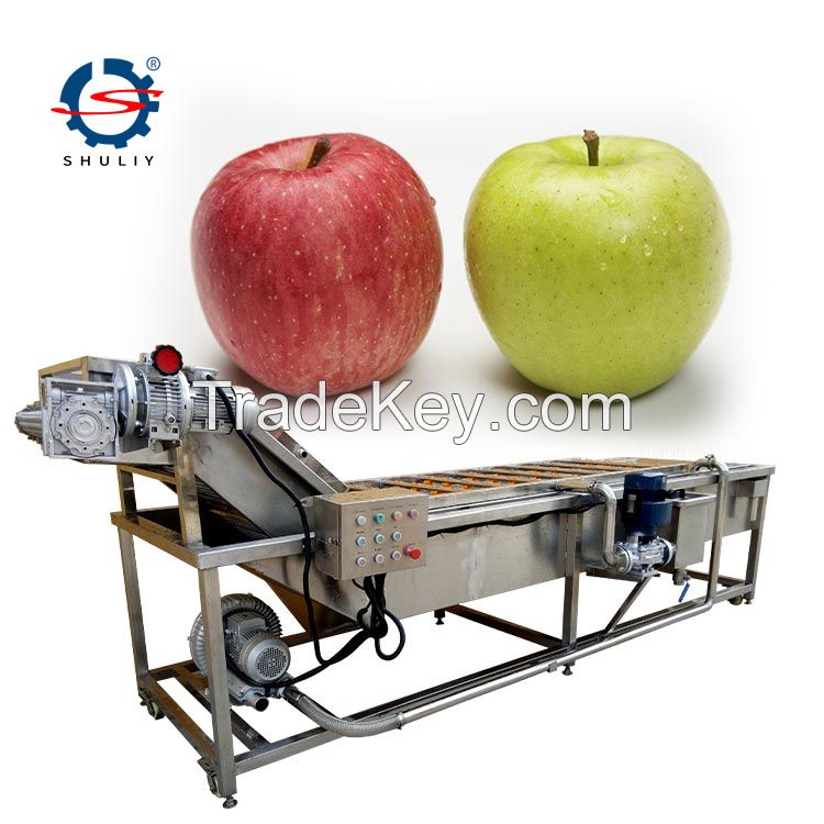 Commercial Industrial Bubble Fruit Avocado Mango Vegetable Potato Washing Machine/Frozen Vegetable Production Line