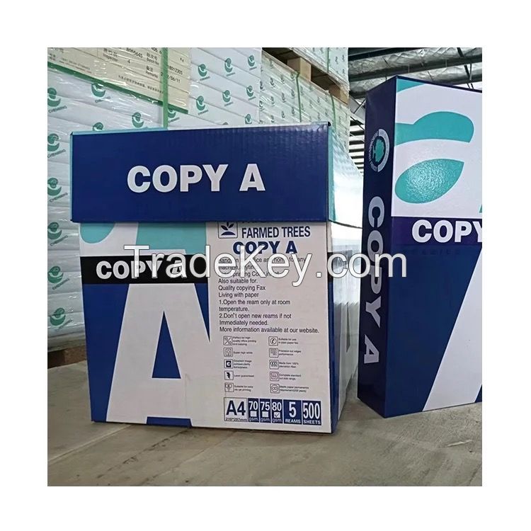 Manufacturers 70gsm 75gsm 80gsm Hard A4 Copy Bond print Paper Draft Double White Printer Office Copy Paper