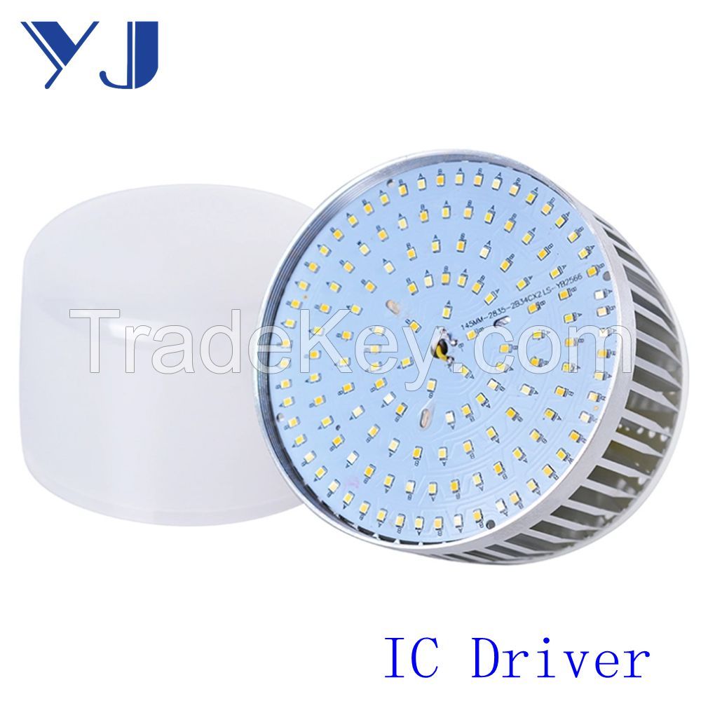 China Manufacturer High Power 20W-100W T Bulb 2835 SMD LED Light Lamp Bulb Made of Full Aluminum or Aluminum +PC